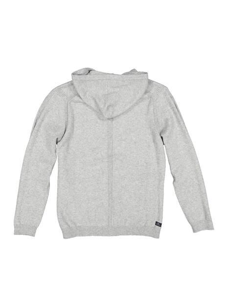 engbers Herren Strickjacke mit Kapuze , Silbergrau