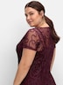 Spitzenkleid Kurzarm Uni
