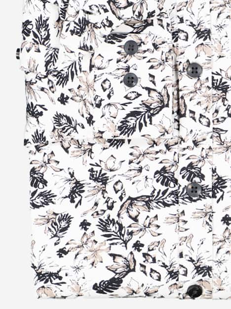 engbers Herren Jersey-Hemd slim fit , Braunbeige