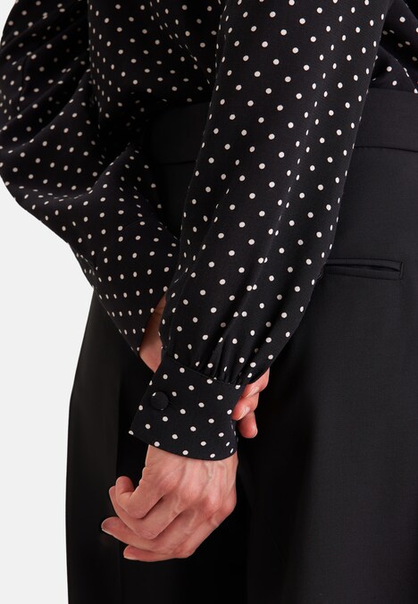 Damen Ausgestellte Bluse - Druck