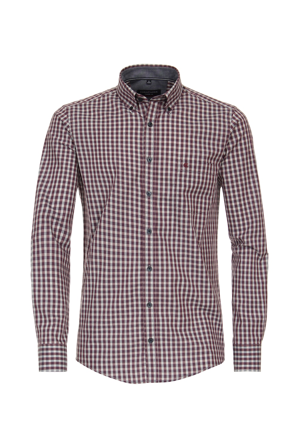 Freizeithemd Langarm kariert Casual Fit