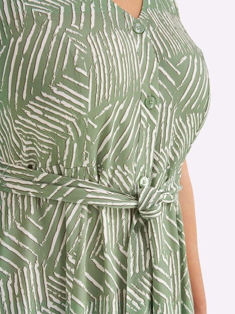 Kleid Kurzarm Ohne Kragen