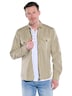 Herren Overshirt mit Leinenanteil , Beige
