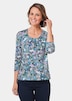 Florales Halbarmshirt mit Rundhals