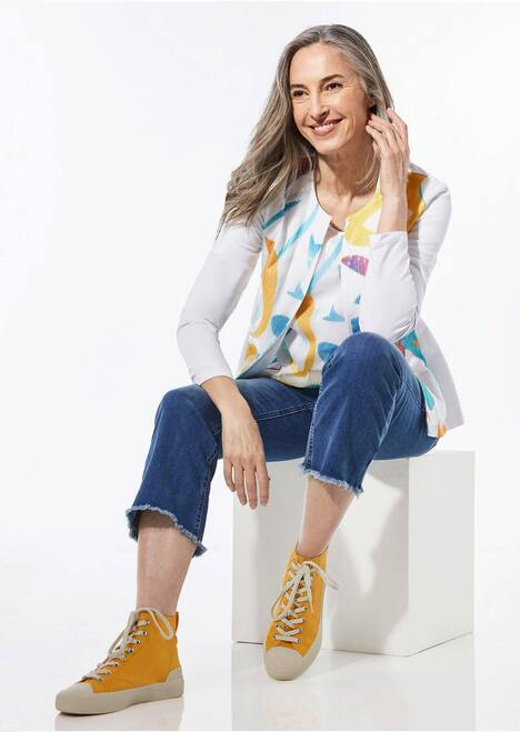 Jerseyjacke mit Pailletten