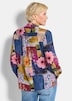 Viscose blouse met patchworkprint