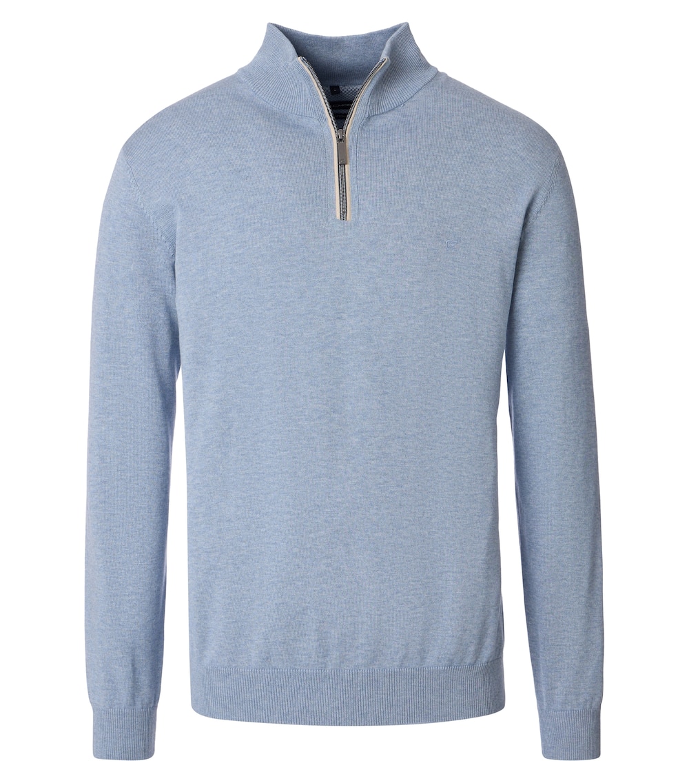Troyer uni Basic Knitwear