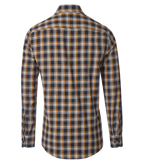 Flanellhemd kariert Casual Fit