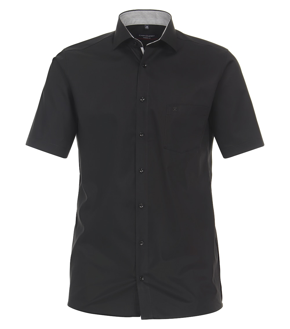 CASAMODA Businesshemd Kurzarm uni Modern Fit
