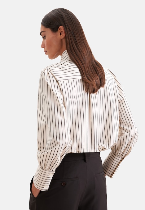 Damen Ausgestellte Bluse - Geometrische Muster