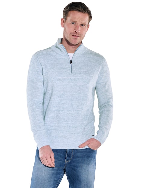 engbers Herren Pullover Polokragen , Hellblau