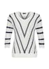 Ajourpullover mit Streifenmuster