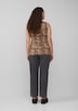 Geripptes Tanktop mit All-over-Print