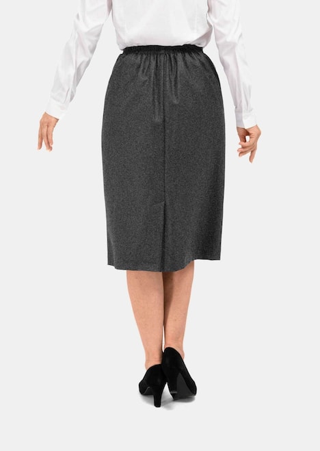 GOLDNER Rok met scheerwol Klassieke scheerwollen rok met elastische tailleband