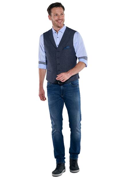 engbers Herren Sakko-Weste strukturiert , Saphirblau