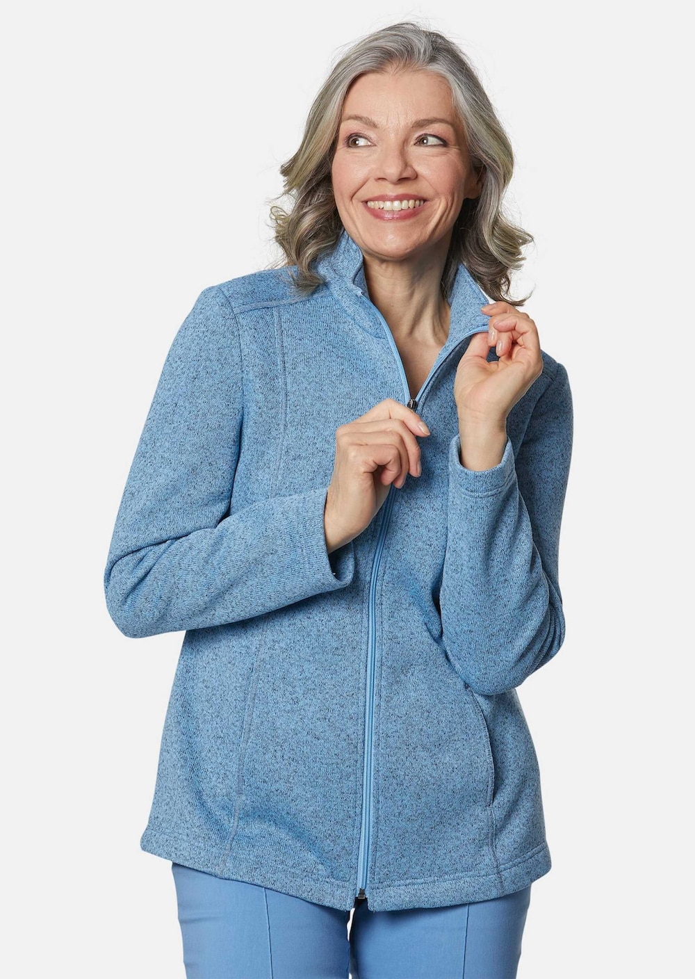 Kuschelweiche Strickfleece-Jacke