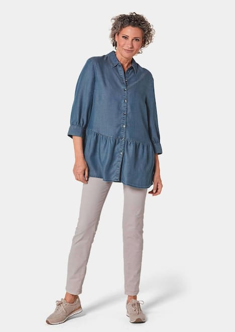 GOLDNER Tuniekblouse Los vallende tuniekblouse van aangename stof