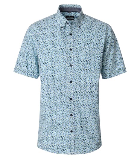 Freizeithemd Kurzarm Print Comfort Fit