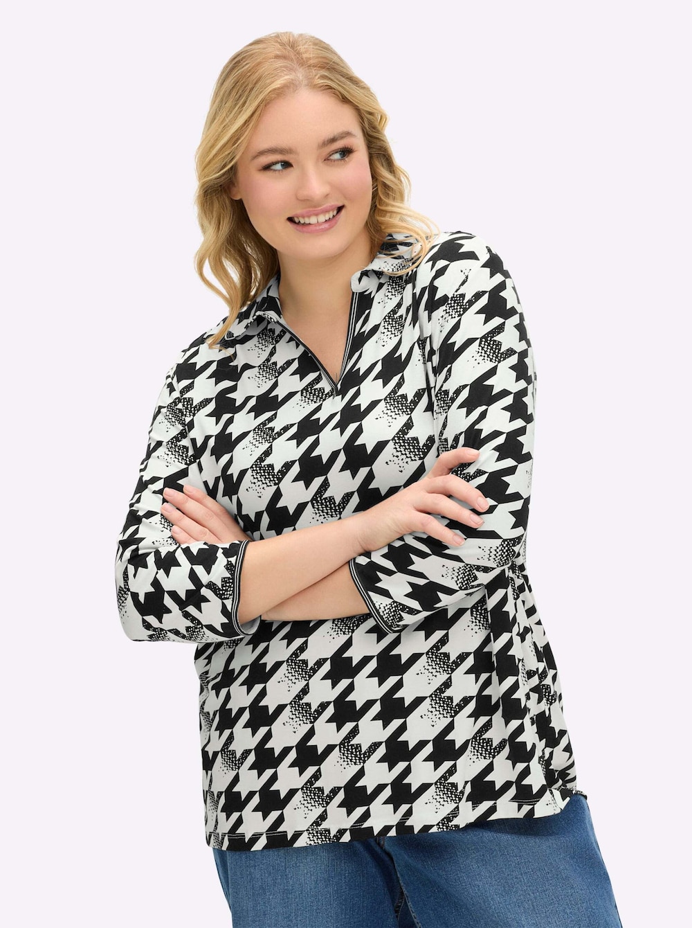 Poloshirt 3/4-Arm Mehrfarbig