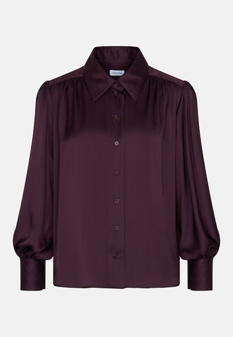 Damen Ausgestellte Bluse - Uni