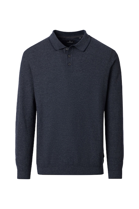 Polo-Shirt Langarm uni