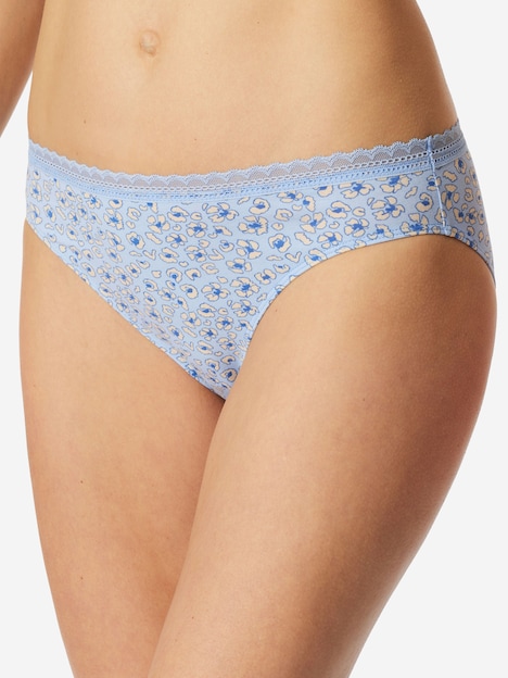 Schiesser Damen Rioslip Modern 3-Pack hellblau,blau,schwarz