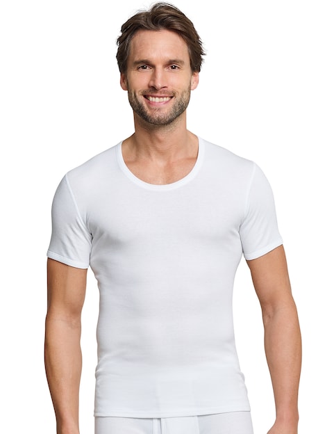 Schiesser Herren Unterhemd Basic Doppelripp Essentials