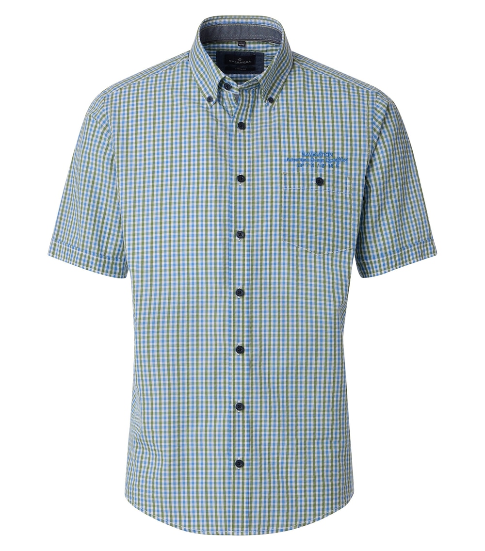 Freizeithemd Kurzarm kariert Casual Fit