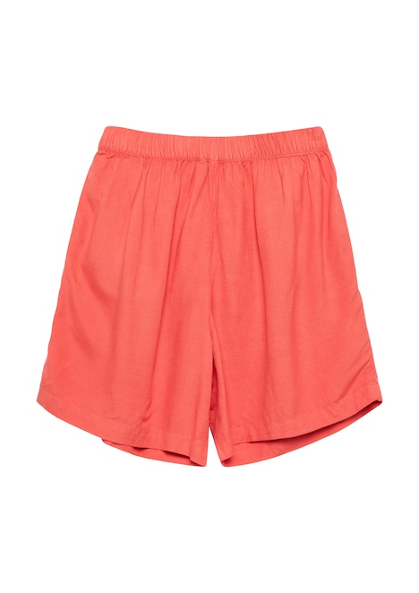 Shorts aus luftigem Leinenmix