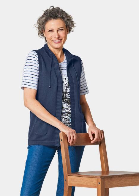 Sportliche Strickweste