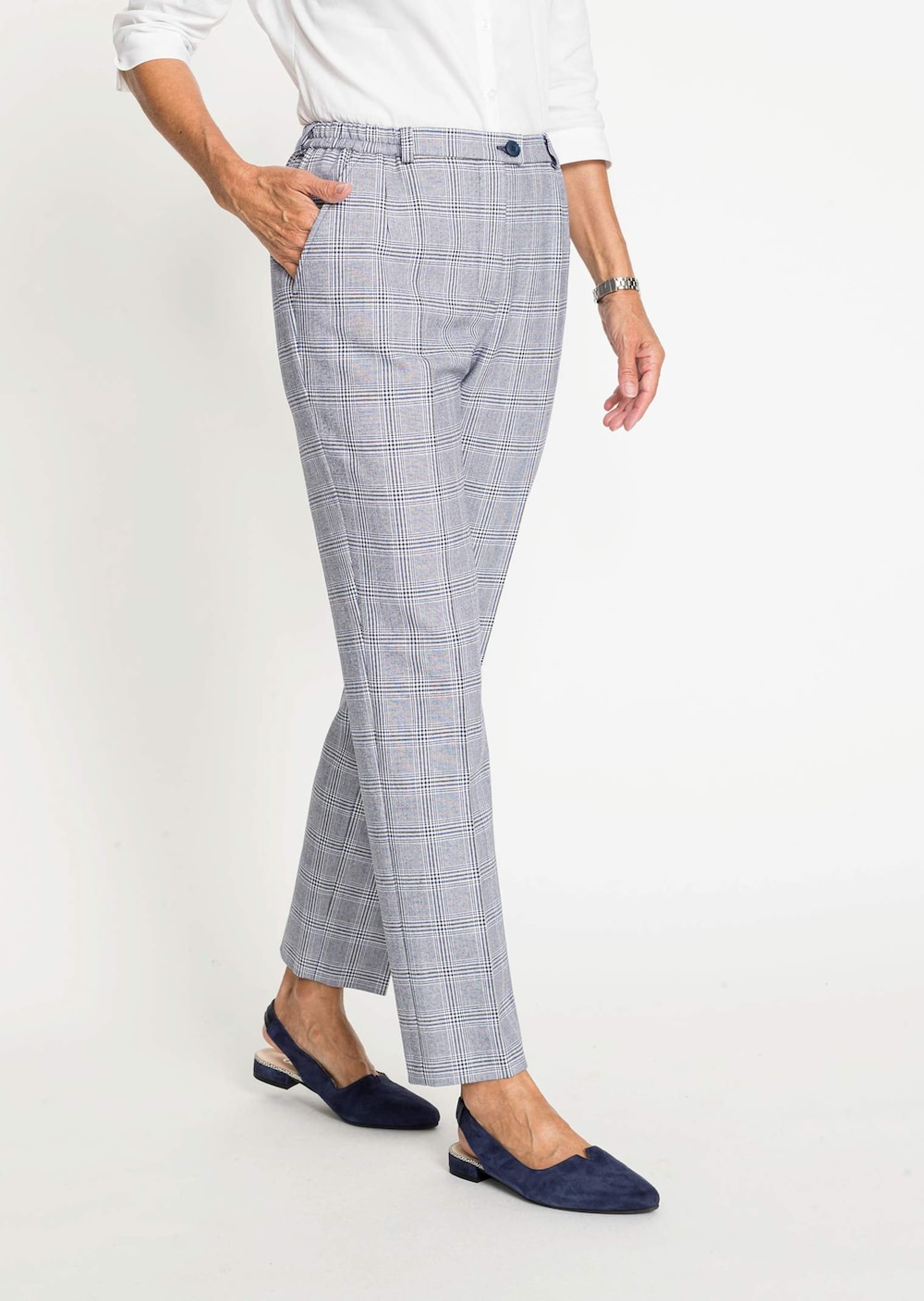 GOLDNER Geruite broek, classic model Geruite broek, comfort model