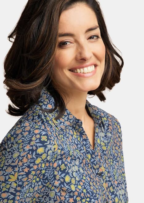 GOLDNER Blouse Onderhoudsarme blouse met 3/4-mouwen