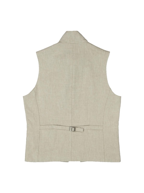Herren Sakko-Weste mit Zipper , Ecru