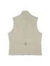 Herren Sakko-Weste mit Zipper , Ecru