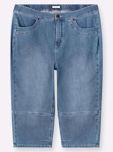 Capri-Jeans erhöht