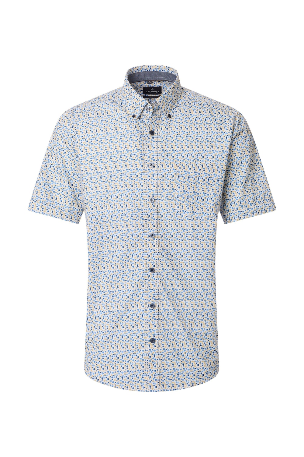 Freizeithemd Kurzarm Print Comfort Fit