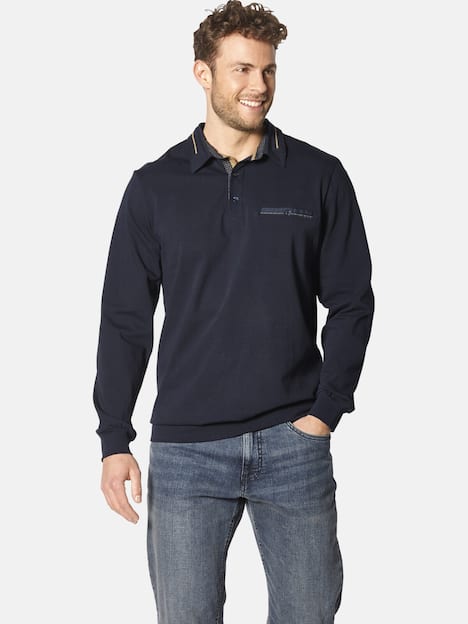 Langarm-Poloshirt DOROCASTI