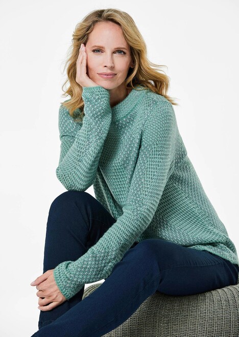 GOLDNER Trui Pullover in gerstekorrellook