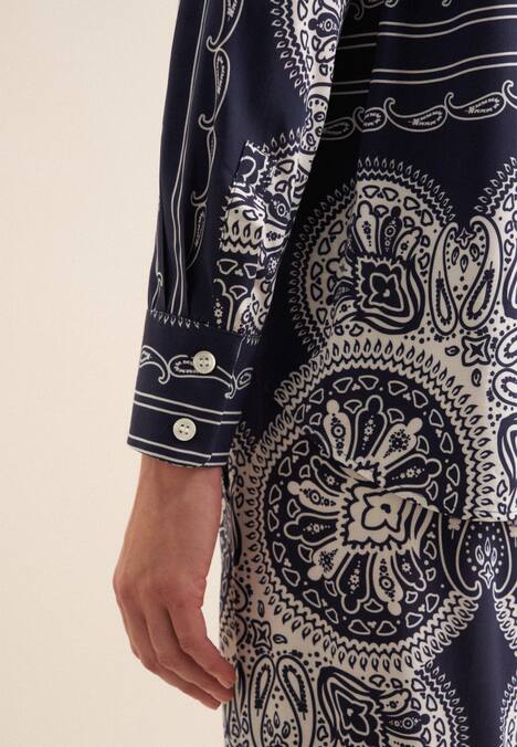 Damen Hemdbluse - Tuchprint