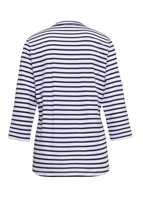 Sportives Ringelshirt in Longform