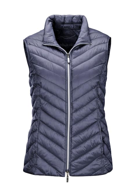 GOLDNER Gewatteerde bodywarmer Figuurvriendelijk vest met lichte wattering