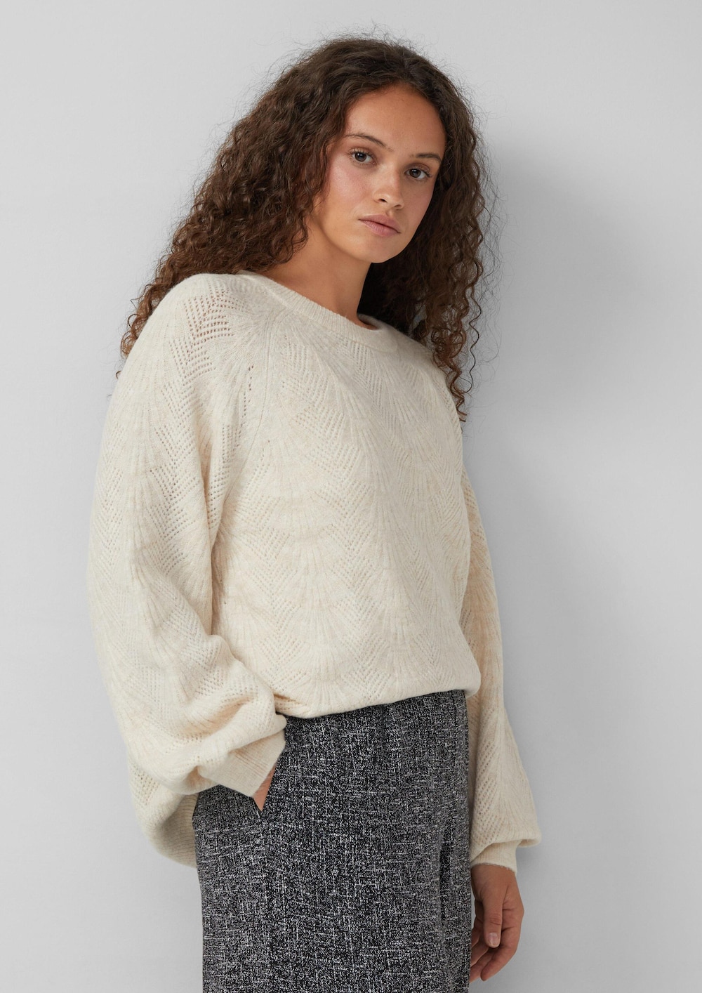 Pullover mit Ajourmuster