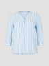 Henleybluse mit Streifenmuster