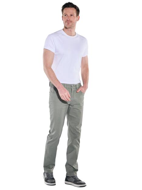 engbers Herren Softe Baumwollhose mit Elasthan , Blassgruen