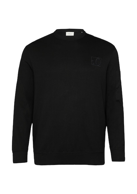 Relaxed-Fit-Sweatshirt mit Ärmeltasche
