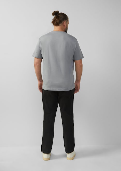 Baumwoll-T-Shirt mit Logo-Print