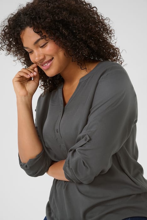 Langarm-Bluse Regular fit