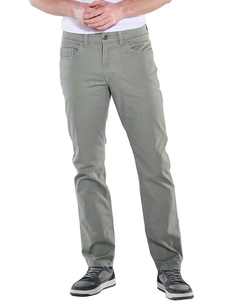 engbers Herren Softe Baumwollhose mit Elasthan , Blassgruen