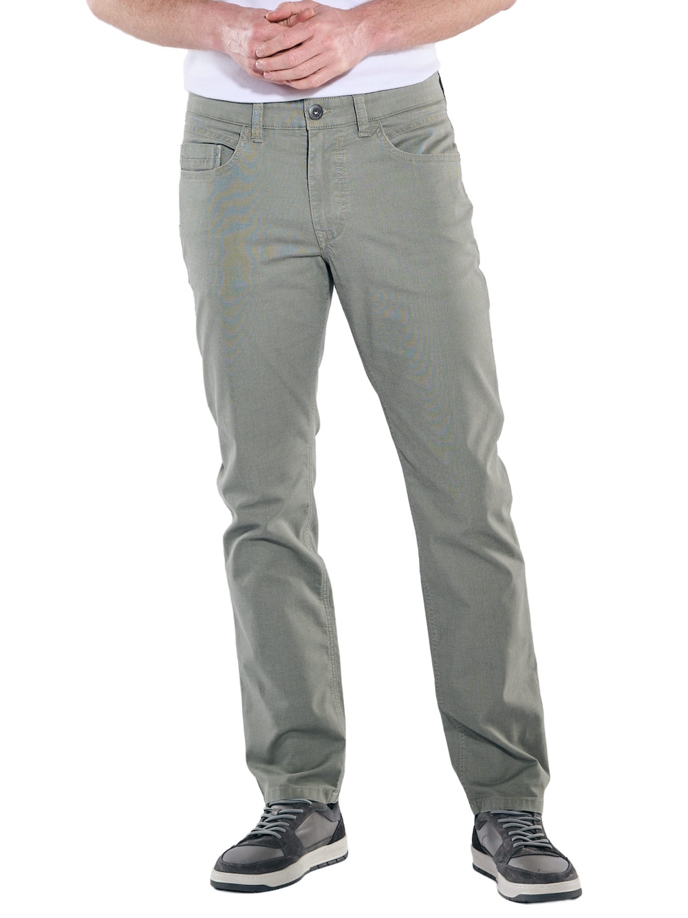 engbers Herren Softe Baumwollhose mit Elasthan , Blassgruen