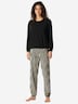 Schiesser Damen Pyjama Modern Nightwear - schwarz